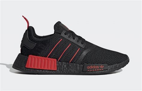 adidas schuhe nmd schwarz rot|Adidas NMD sandalen.